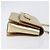 Borsa a tracolla Salvatore Ferragamo Vala Chain in pelle oro autentica bs37272 - vista 3