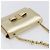 Borsa a tracolla Salvatore Ferragamo Vala Chain in pelle oro autentica bs37272 - vista 6