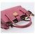 Borsa a mano Miu Miu Madras Leather 2way Pink Gold Auth ka6401V Rosa D'oro - vista 14