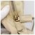Borsa Tote con Catena PRADA Pelle Beige Oro Auth bs37400 D'oro - vista 24