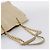 Borsa Tote con Catena PRADA Pelle Beige Oro Auth bs37400 D'oro - vista 7