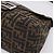 Borsa a tracolla FENDI Zucca Canvas Mamma Baguette Brown Black Auth 196093V Marrone Nero - vista 14
