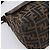 Borsa a tracolla FENDI Zucca Canvas Mamma Baguette Brown Black Auth 196093V Marrone Nero - vista 15