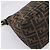 Borsa a tracolla FENDI Zucca Canvas Mamma Baguette Brown Black Auth 196093V Marrone Nero - vista 17