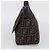 Borsa a tracolla FENDI Zucca Canvas Mamma Baguette Brown Black Auth 196093V Marrone Nero - vista 4