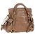 Borsa Miu Miu Vitellolux 2way Brown Gold Auth 205972M Marrone D'oro