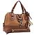 Chloé Borsa a mano Chloe Kerala in pelle marrone e oro autentica 206098V D'oro