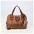 Chloé Borsa a mano Chloe Kerala in pelle marrone e oro autentica 206098V D'oro - vista 12