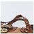 Chloé Borsa a mano Chloe Kerala in pelle marrone e oro autentica 206098V D'oro - vista 14