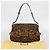 FENDI Chain Mamma Baguette Schultertasche Canvas Beige Auth 205882SAM - Ansicht 12