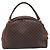 Céline Bolso de mano CELINE Macadam Canvas PVC Leather Brown Gold Auth 204209 Castaño Dorado - vista 2