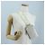 Tracolla FENDI Strap You in pelle 37'' White Gold Auth bs37411 Bianco D'oro - vista 25
