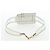 Tracolla FENDI Strap You in pelle 37'' White Gold Auth bs37411 Bianco D'oro - vista 7