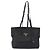 Borsa Tote PRADA in pelle Vittero Dino Nero Oro Auth 203881V D'oro - vista 13