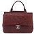 Borsa a tracolla CHANEL Matelasse con catena in pelle Bordeaux Gold CC Auth 206387A D'oro Bordò - vista 13