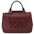 Borsa a tracolla CHANEL Matelasse con catena in pelle Bordeaux Gold CC Auth 206387A D'oro Bordò - vista 2