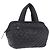 CHANEL Cococoon Boston Bag Nylon Schwarz Silber CC Auth ki6893M