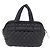 CHANEL Cococoon Boston Bag Nylon Schwarz Silber CC Auth ki6893M - Ansicht 2