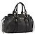 Miu Miu Handtasche Vitellolux Black Gold Auth 206001A Schwarz Golden