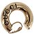 GUCCI Ohrringe Metall Gold Tone Auth bs37288V
