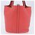 Hermès Sac à main HERMES Pico Tan Lock MM en cuir Rose Argent Auth 203257SAM Argenté - vue 5