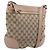 Borsa a tracolla GUCCI GG Canvas Mayfair Beige Gold 257065 Auth 206073V D'oro