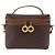 Céline CELINE Macadam Canvas Vanity Handtasche PVC Leather 2way Brown Gold Auth ep16269 Braun Golden - Ansicht 13