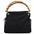 Borsa a mano GUCCI Bamboo Nylon Nero Argento 000 1014 0575 Auth ep16141 - vista 13