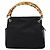 Borsa a mano GUCCI Bamboo Nylon Nero Argento 000 1014 0575 Auth ep16141 - vista 2
