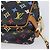 LOUIS VUITTON Monogram Multicolor Trousse Wapity Pouch Black M58034 Auth 206275A Nero - vista 15