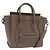 Céline Borsa a mano CELINE Luggage Nano Shopper in pelle 2way Beige Silver Auth BA15791V Argento