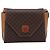 Céline Bolsa de Ombro CELINE Macadam Canvas PVC Leather Brown Gold Auth ep16182 Marrom Dourado - vista 13