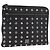 Borsa a pochette MCM Vicetos PVC Leather Black Silver Auth mr3058 Nero Argento