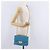 PRADA Chain Shoulder Bag Leather Blue Gold Auth 206268V Golden - view 27