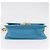 PRADA Chain Shoulder Bag Leather Blue Gold Auth 206268V Golden - view 5