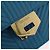 PRADA Chain Shoulder Bag Leather Blue Gold Auth 206268V Golden - view 9