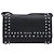 Saffiano Portafoglio a spalla PRADA pelle Safiano Black Silver Auth 206147V Nero Argento - vista 13