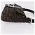 Borsa a Tracolla FENDI Zucca Canvas Mamma Baguette Nero Marrone Auth 206109V - vista 3