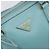 Bolsa Boston PRADA couro Saffiano 2way Azul Claro Ouro Auth 203450M Dourado - vista 24