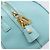 Bolsa Boston PRADA couro Saffiano 2way Azul Claro Ouro Auth 203450M Dourado - vista 27