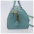 Bolsa Boston PRADA couro Saffiano 2way Azul Claro Ouro Auth 203450M Dourado - vista 4