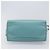 Bolsa Boston PRADA couro Saffiano 2way Azul Claro Ouro Auth 203450M Dourado - vista 5