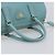 Bolsa Boston PRADA couro Saffiano 2way Azul Claro Ouro Auth 203450M Dourado - vista 6