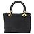 Borsa Christian Dior Lady Dior Canage Canvas Black Gold Auth ep16214 Nero D'oro - vista 13