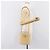 Céline Borsa a spalla CELINE Vanity in pelle 2way Beige Tono Oro Auth 205952A - vista 26