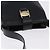 Borsa a tracolla Salvatore Ferragamo Vala in pelle nera e oro autentica 206057A Nero D'oro - vista 7