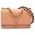 Borsa Chanel 19 Wallet on Chain in pelle di agnello matelassé rosa