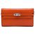 Cartera Larga Hermès Kelly en Chevre Mysore Naranja