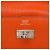 Cartera Larga Hermès Kelly en Chevre Mysore Naranja - vista 5