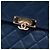 Clutch Chanel Large Quilted Caviar Golden Class O Case Blu - vista 5